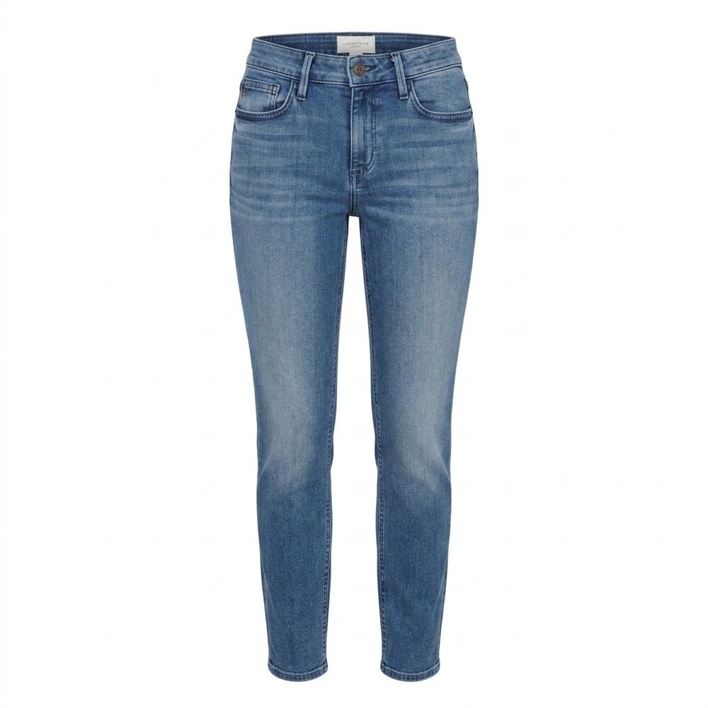 Lafayette 148 New York Mercer Made in USA Blue Skinny Jeans Women Size 26